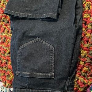 Woman’s dark jeans